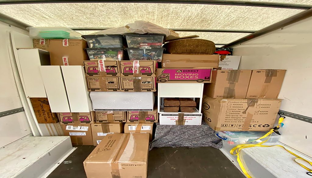 Boxes-inside-a-van
